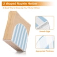 thumbnail image 4 of Dailycode Napkin Holder for Table Acrylic Kitchen Paper Tissue Dispenser, Light Blue and White Stripes, 4 of 9