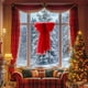 thumbnail image 5 of Adornos navideños, adornos navideños, regalos navideños, adornos navideños, lazo de nieve, adornos para árboles de Navidad, diseño de escenas de belleza para ventanas colgantes, lazo de malla, 5 of 6