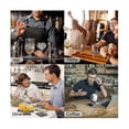 thumbnail image 3 of 12pcs Coasters Bulk 4 Inch Square Black Stone Coaster Handmade Drink Bar Coasters with Shelves, 3 of 5