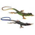 thumbnail image 1 of 2pcs Plastic Lizard Decor Animal Models Skink Ornament Trick Toys for Kids (Green, Blue), 1 of 2