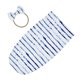 thumbnail image 4 of Manta de Baby Floral Sunnimix Toalla de baño dormir con diadema Raya Envoltura de swaddle infantil, 4 of 6