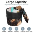 thumbnail image 2 of PhooArto Large Barrel Drawstring Makeup Bag, Donkey Butterflies Galaxy Travel Cosmetic Bag Portable Make Up Organizer Bag, 2 of 6