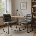 thumbnail image 3 of Homy Casa Set of 4 Upholstered Dining Chairs with Curved Backrest and Sturdy Rust Resistant Legs, 3 of 7