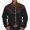 Brown, variant on Men's Western Denim 3D Printed Lapel Long Sleeve Casual Floral Shirt for Men