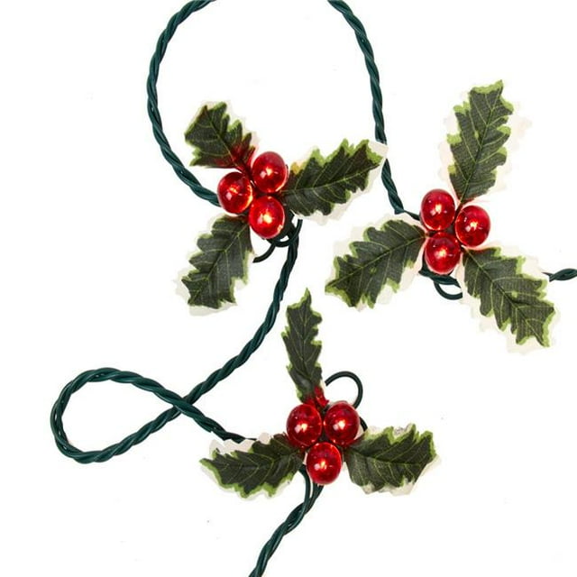 Kurt S. Adler UL4352 36-Light Holly Berry Clusters Light Set with UL Certified