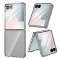 thumbnail image 1 of Funda para teléfono VEGO Galaxy Z Flip 7 de TPU transparente con protector de pantalla, 1 of 8