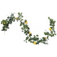 thumbnail image 2 of Decoración de vid de fruta de limón con hoja de rosa de eucalipto para el hogar (195 cm), 2 of 5