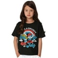 thumbnail image 4 of Retro Smurfs Cartoon 4th of July Crewneck T Shirts Boy Girl Teen Brisco Brands XS, 4 of 6