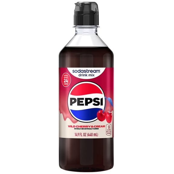 NEW sodastream Pepsi Wild Cherry & Cream Drink Mix, 14.9oz