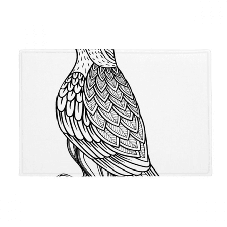 Bird Paint Flying Line Long Ground Mat Non Slip Floor Bathroom Door Rug Carpet