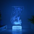 thumbnail image 1 of Guitarras LED 3D con luz nocturna que cambian de color para niños con base, 1 of 2