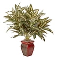 thumbnail image 1 of Aglonema avec Vase Décoratif Plante en Soie, 1 of 4