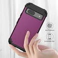 thumbnail image 4 of Case for Google Pixel 8A, Slim Dual Layer 3 in 1 Heavy Duty Protection Hybrid Hard PC Soft Silicone Rugged Bumper Anti Slip Full-Body Protective Cases For Google Pixel 8A, Purple, 4 of 7