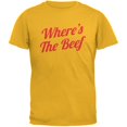 thumbnail image 1 of Where's The Beef Gold Adult T-Shirt, 1 of 1