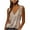 Khaki, variant on LEAVINGSUO Summer Womens Tank Tops Women's Fashion Casual Printed Vest Zipper V-Neck Loose Sleeveless T-Shirt Pullover Tops Khaki XL