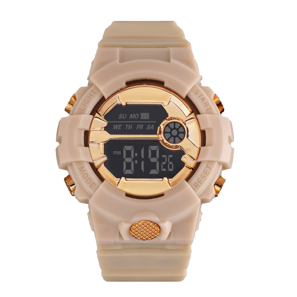 BICOASU Fashion Waterproof Men's Boy LCD Digital Stopwatch Date Rubber ...