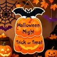 thumbnail image 4 of Halloween Door Hangings Sign, Happy Halloween Paper Farmhouse Wall Decor, Rustic Paper Hanging Decoration Outdoor Signs, For Front Door and Porch Entryway Decor, 4 of 6