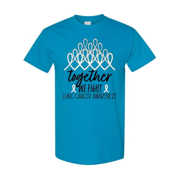 Inktastic Together, We Fight Lung Cancer Awareness T-Shirt