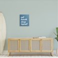 thumbnail image 3 of Stupell Industries Contemporary Eat Beach Sleep Repeat Blue Script Phrase Canvas Art, 16 x 20, by Lettered and Lined, 3 of 7