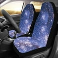 Custom Watercolor Starly Night Car Seat Covers for Front of 2 Vehicle