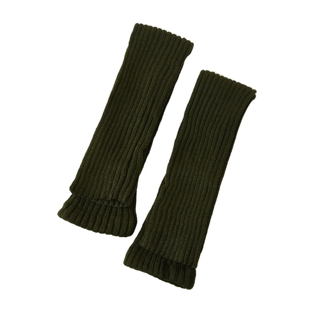 Paquete de 2 calcetines altos de invierno Minnieouse sobre la rodilla estilo pijo Verde