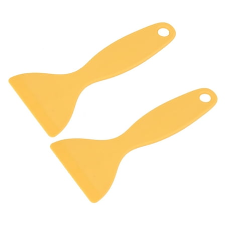 Unique Bargains Uxcell Auto Vehicles Cars Windshield Tinting Yellow Plastic Film Scraper 2 Pcs