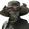 thumbnail image 3 of Women Sun Hat Wide Brim Cap Solar Fan Sports Summer Lightweight Breathable Adjustable Visor Cap, 3 of 9
