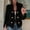 Black, variant on Ladies' Fashionable Tassel Top Jacket with Long Sleeve for Chic and Dressy Occasions