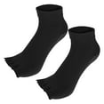 thumbnail image 7 of 4 Pairs Half Finger Toe Socks Men Women Non Slip Sticky Five Finger Socks for Sport Exercise Yoga Daily Fit Black, 7 of 7