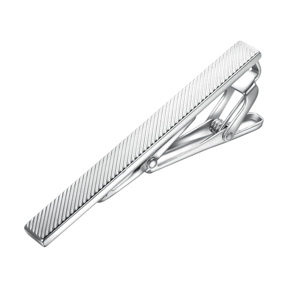 Yoursfs Brand Stainless Steel Tie Clip Fashion Business Regular Skinny Silver Tie Bar Clips