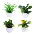 thumbnail image 2 of Mini casa de , muebles de de plástico, Micro paisaje, sala de , dormitorio, 1:12, modelo de bonsái artificial pa Yotijar Plantas en macetas para casas de muñecas, 2 of 3