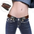 thumbnail image 2 of ZSQDM Western Belts for Woman For Jeans Buckle- Waist Belt Elastic Belts No Bulge Belt Womens Belts, 2 of 2