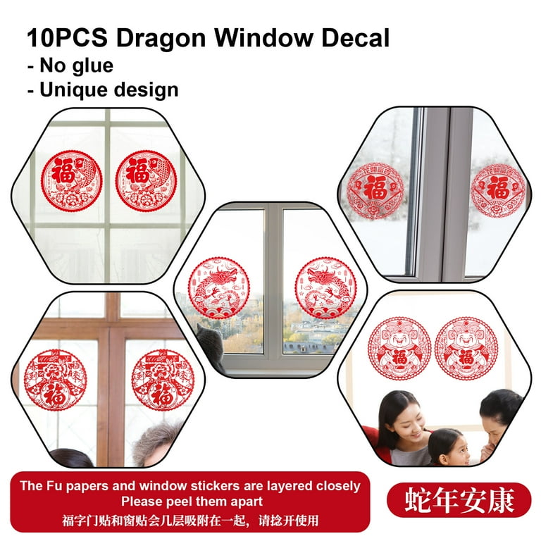 68PCS Chinese New Year Decoration Set, 2025 Lunar New Year