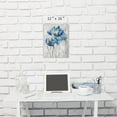 thumbnail image 2 of Abstract Flower Print Wall Art: Botanical Flower Bouquet in Crystal Vase Picture Picture on Wrapped Canvas for Dining Room (12" x 16" x 1 Panel), 2 of 6