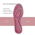 thumbnail image 1 of nsole+Heel Sticker Set銆慛ano Antibacterial Insoles Ultra-soft Rebound Massage Sweat Absorption And Shock Absorption For Comfort 1pair pink 39-40, 1 of 5