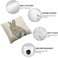 thumbnail image 4 of Acheng Easter Decor Easter Bunny Pillow Cover Spring Decor Easter Rabbit Pillow Chusion Covers 2pcs White, 4 of 6