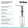 thumbnail image 4 of Kraus KSD-41MB Distributeur de Savon, Noir Mat, 4 of 4