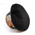 thumbnail image 4 of AWZXDE Chapeau de Soleil Style Bohème pour Femmes Imprimé Mode Double Port Réversible Casquette de Pêcheur, 4 of 6