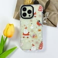 thumbnail image 4 of Christmas Phone Case for iPhone 13 Pro Max, Cute Christmas Xmas Santa Pattern Clear Case for Women Girls Kids Santa Claus Slim Soft Shockproof Transparent Case, Clear, 4 of 6