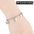 thumbnail image 4 of Hicarer 24 Pieces Bracelet Chains Bulk with Ot Toggle Clasp Alloy Link Chains DIY Jewelry Making Bracelets for Women DIY Jewelry Valentine's Crafts Supplies(Silver), 4 of 7