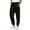 Black@GC@, variant on CONZONE Men'S Baggy Sweatpants Casual Wide Leg Fleece Sweat Pants for Men Solid Color Elastic Waist Drawstring Soft Cozy Athletic Joggers With Pockets