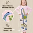 thumbnail image 5 of LazyOne Warm Long-Sleeve PJ Sets for Girls and Boys, Dinosnore Pink, Funny Animal Kids' Pajama Sets, 5 of 7
