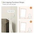thumbnail image 7 of Wide Dresser with 7 Drawers, Large Dresser TV Stand for Living Room Kids Room, Grey, 7 of 7