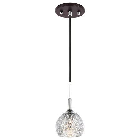 

Woodbridge Lighting Bristol 1Lt Glass Mini-Pendant in Chrome/Bronze/Mercury