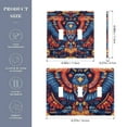 thumbnail image 2 of Yayeee Toggle Light Switch Wall Plate 2-Gang 4.56"x4.48" Decorative Outlet Cover, Blue Abstract Eagle, 2 of 7