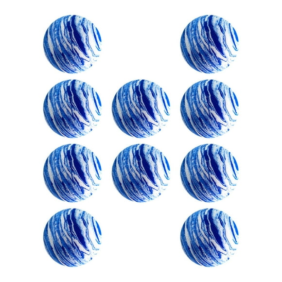 10 pelotas de golf, pelotas de entrenamiento, accesorios de golf, pelotas de práctica de golf azul y blanco