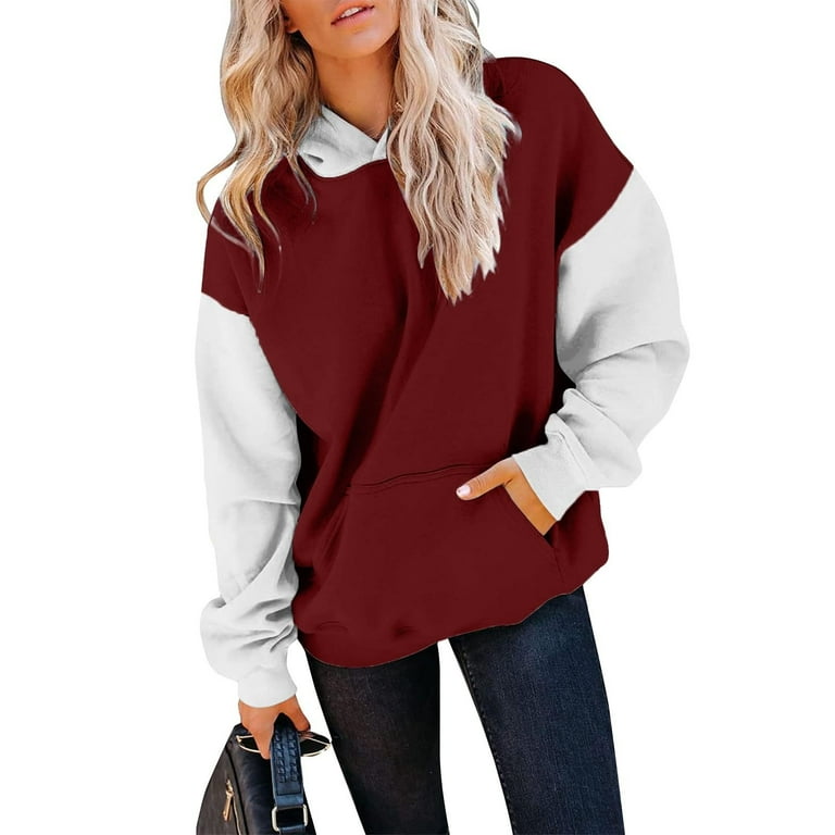Brandy Melville Womens Hooded Hoodie Printed Women Sweaters for Women Hooded Hoodie Women Womens Workout Clothes for Women Red XXL 9 Walmart