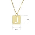 thumbnail image 3 of SuperJeweler J Initial Necklace in 14 Karat Yellow Gold, 16-18 Inches for Women, 3 of 4
