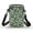 Camouflage Pattern, variant on 2 Zippers Travel Crossbody Purse Polyester, Vintage Small Crossbody Purse, Cat Paw Print Pattern