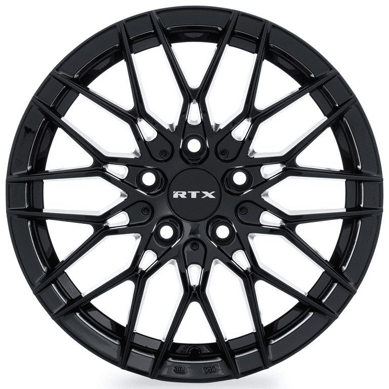 RTX V20 16x7 5x114.3 ET40 CB73.1 Gloss Black Wheel - Walmart.com